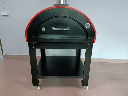 four en bois mis le feu en bois d'acier inoxydable du four 201S de pizza de mobile de 950mm