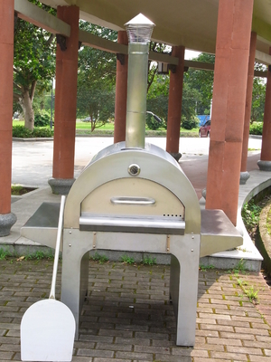 four mis le feu en bois de fourneau mis le feu par bois du four CSA de pizza d'acier inoxydable de 720mm AGA