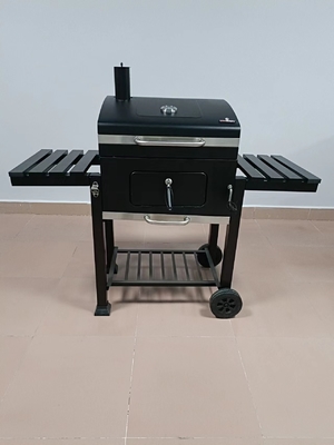 Gril pliable mobile extérieur de barbecue du charbon de bois 24Inch avec le moteur