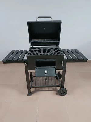 gril portatif de charbon de bois de 40kgs CSA gril brûlant en bois d'acier inoxydable de 12,6 pouces
