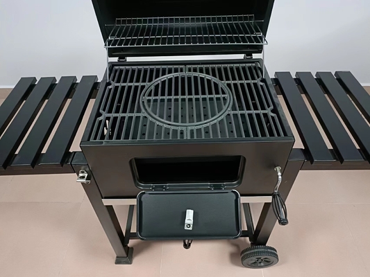 Gril en bois mobile d'acier inoxydable du gril 30kgs de BARBECUE de charbon de bois de CSA