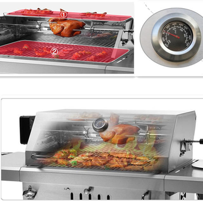 Gril résistant 650MM Kitchenaid de BARBECUE de gaz d'AGA 201ss construit dans le barbecue