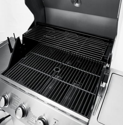 Gril noir de BARBECUE de gaz d'émail de porcelaine
