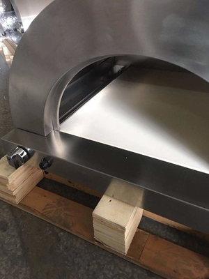 four mis le feu en bois d'Oven Mobile Wood Fired Pizza de pizza de l'acier inoxydable 20000btu