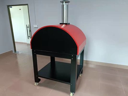 Four en bois épais en bois d'acier inoxydable du four 30mm de pizza d'acier inoxydable de la CE