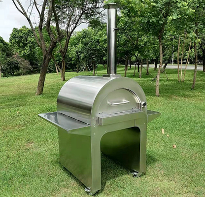 Four en bois épais en bois d'acier inoxydable du four 30mm de pizza d'acier inoxydable de la CE