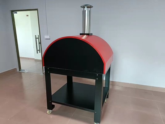 Pizza mise le feu en bois Oven Machine Outdoor d'acier inoxydable de brique