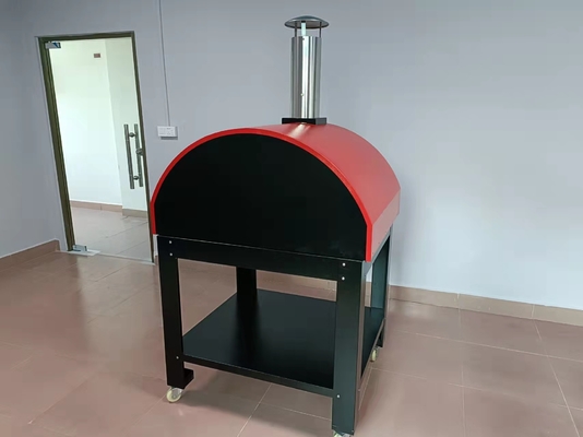 pizza brûlante en bois portative Oven Trolley Easy Maneuverability de la pelle 10s