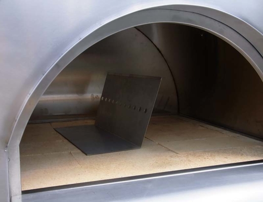 Four mis le feu en bois brûlant durable 750mm de pizza d'acier inoxydable