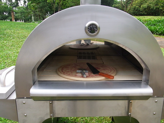 four mis le feu par Oven Spatula Stainless Steel Wood mis le feu en bois de pizza d'acier inoxydable de 750mm