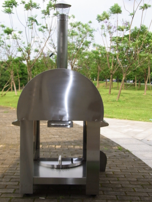 pizza mise le feu Oven With Trolley d'acier inoxydable de 830mm 720mm